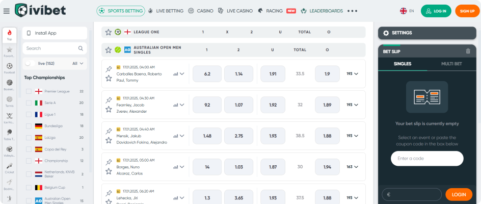 IviBet Online